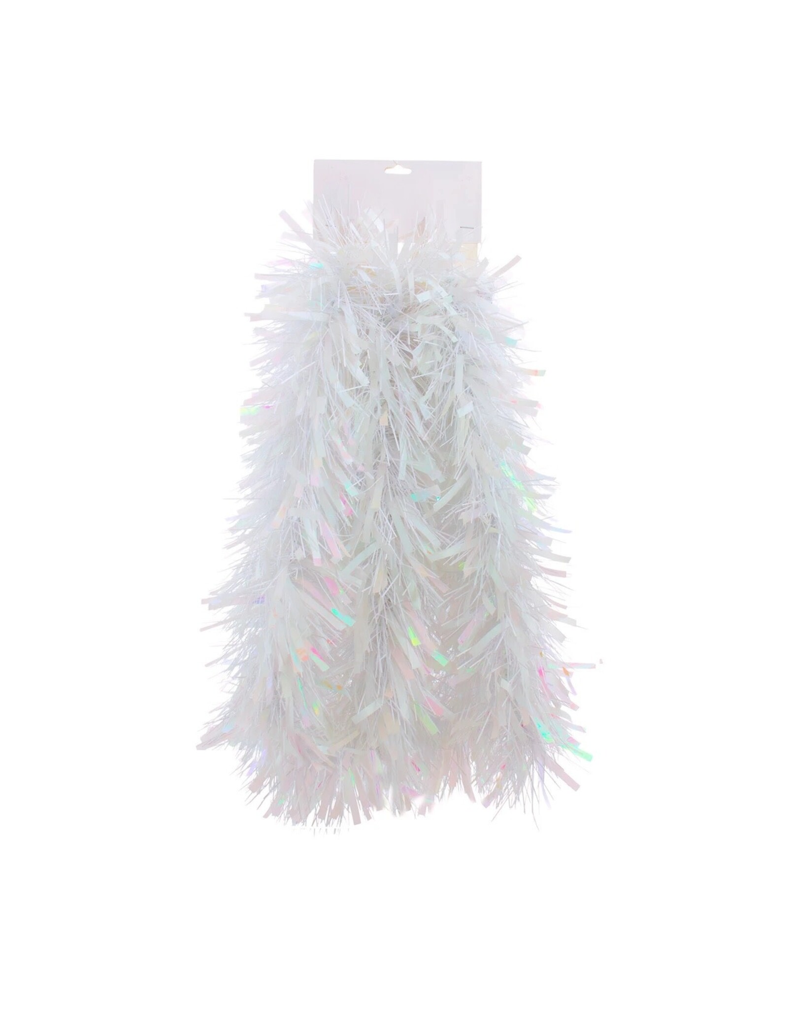 Kurt Adler White Tinsel Garland 6FT