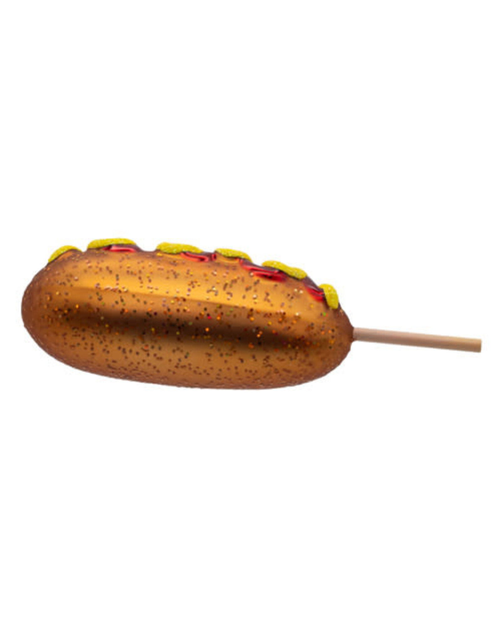 Kurt Adler Noble Gems Glass Corndog Ornament