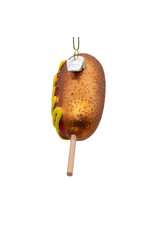 Kurt Adler Noble Gems Glass Corndog Ornament