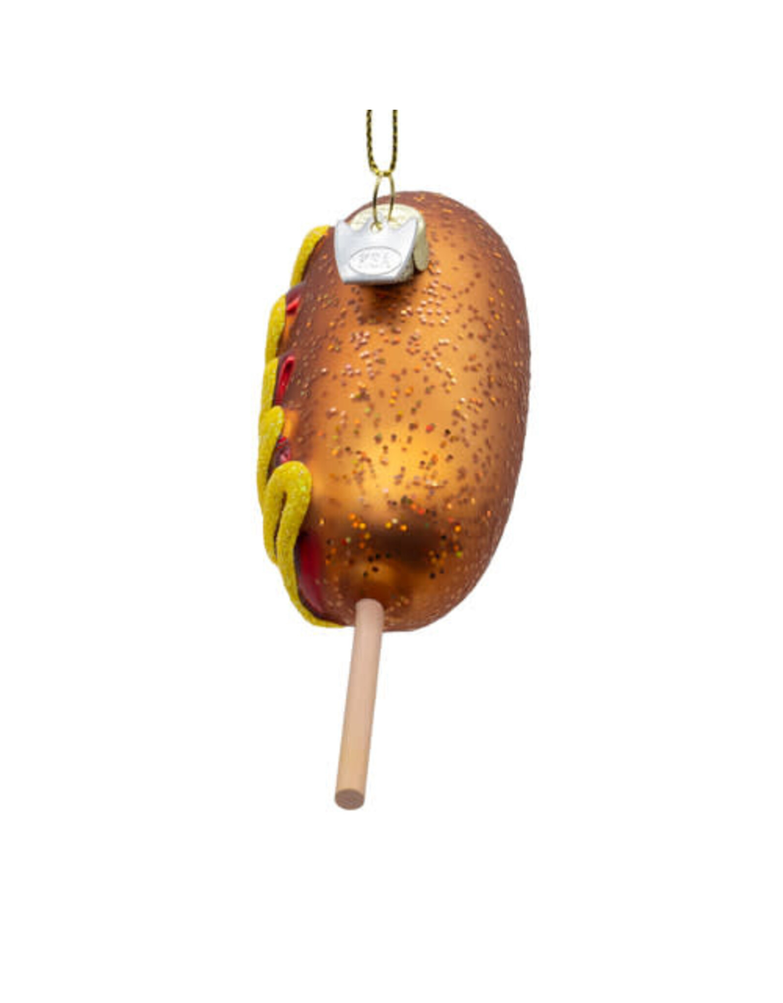 Kurt Adler Noble Gems Glass Corndog Ornament