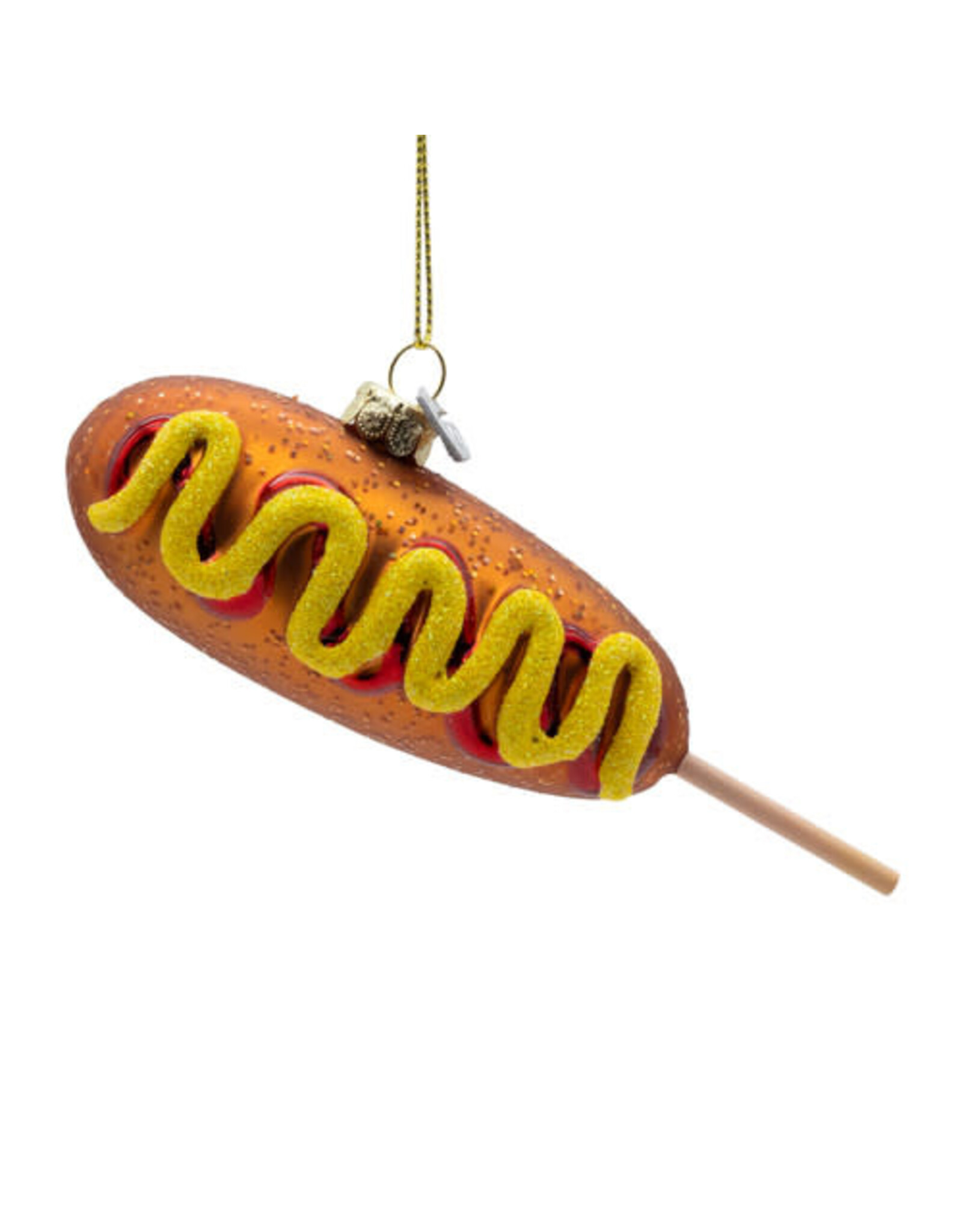 Kurt Adler Noble Gems Glass Corndog Ornament