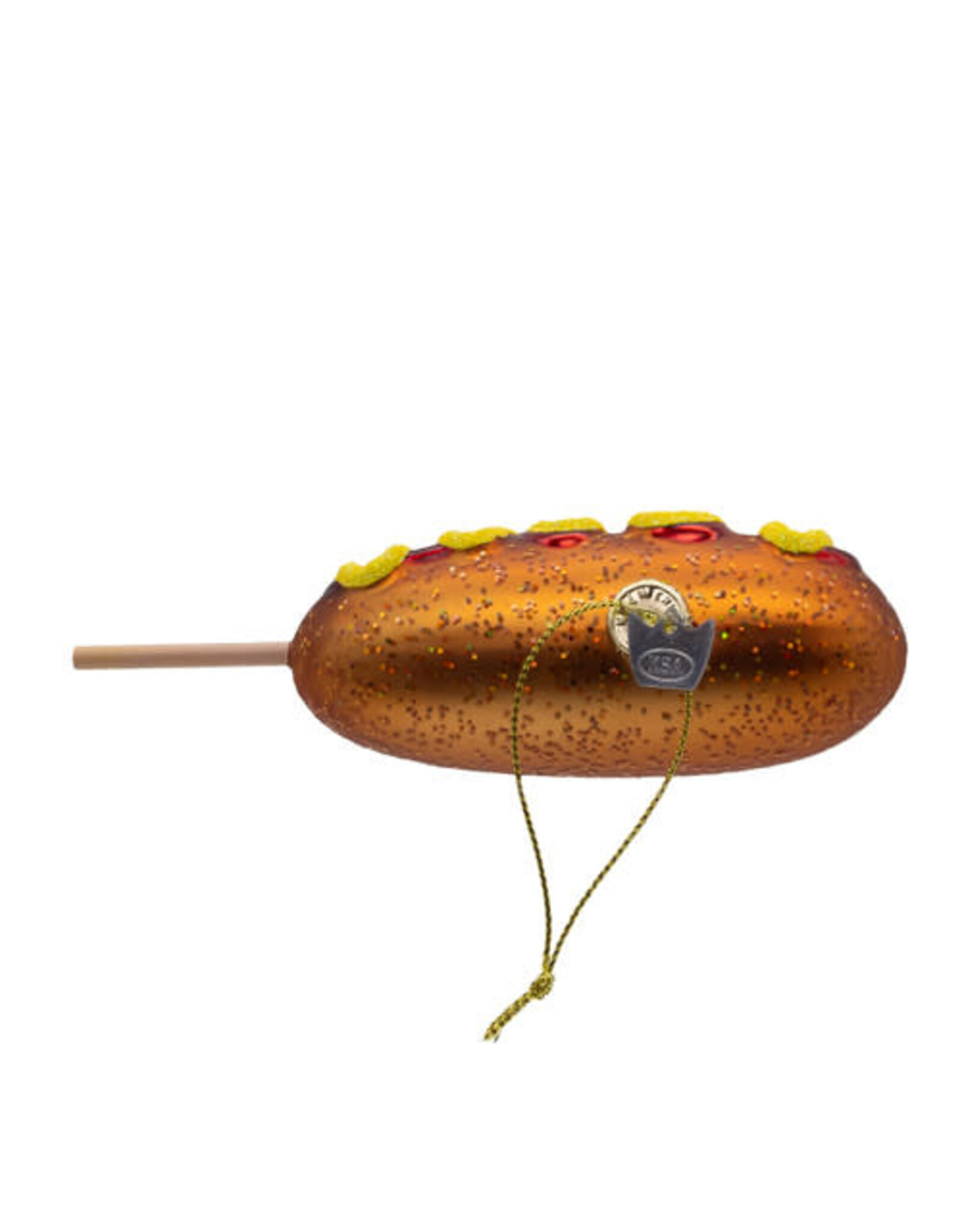 Kurt Adler Noble Gems Glass Corndog Ornament