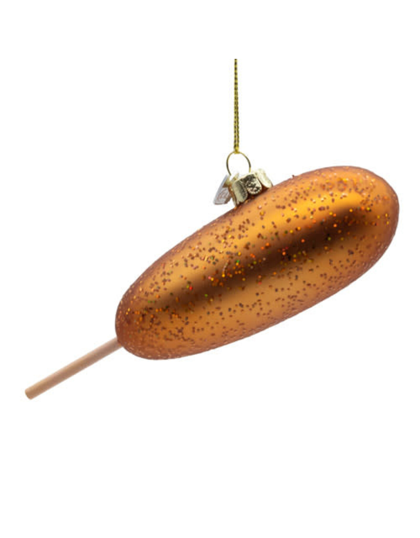Kurt Adler Noble Gems Glass Corndog Ornament