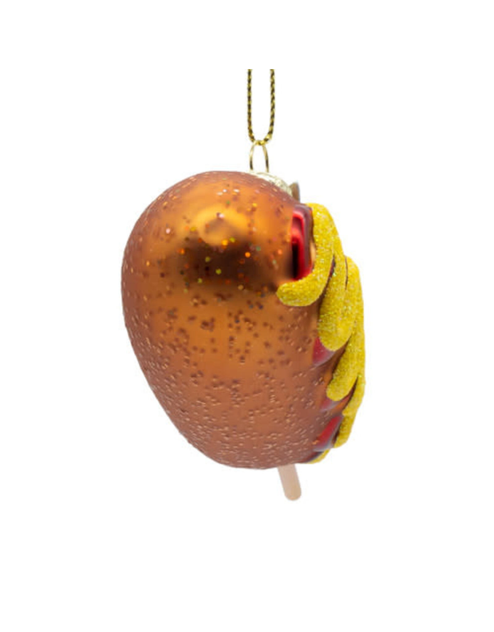 Kurt Adler Noble Gems Glass Corndog Ornament