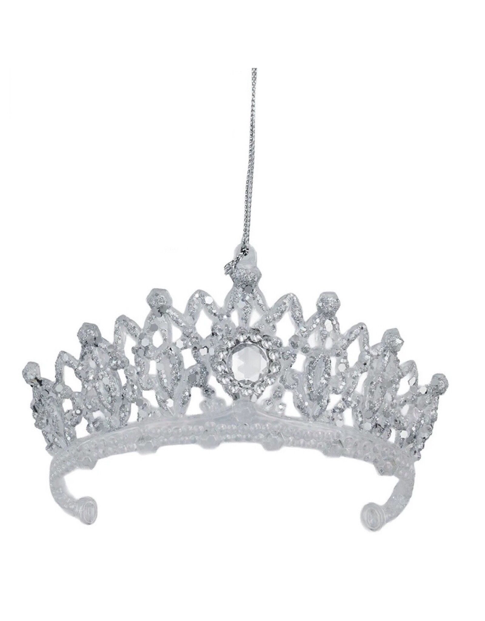 Kurt Adler Royal Princess Tierra Crown Ornament 4 Inch Acrylic RND