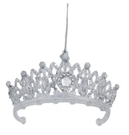 Kurt Adler Royal Princess Tierra Crown Ornament 4 Inch Acrylic RND