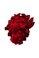 Kurt Adler Bow Tree w Diamond Gemstones 15 Inch Burgundy