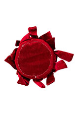Kurt Adler Bow Tree w Diamond Gemstones 15 Inch Burgundy