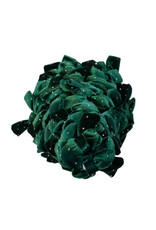 Kurt Adler Bow Tree w Diamond Gemstones 15 Inch Dark Green