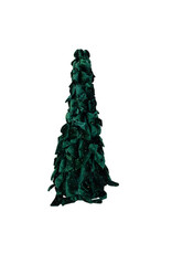 Kurt Adler Bow Tree w Diamond Gemstones 15 Inch Dark Green
