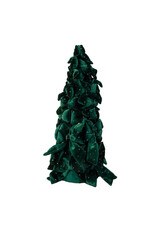 Kurt Adler Bow Tree w Diamond Gemstones 15 Inch Dark Green
