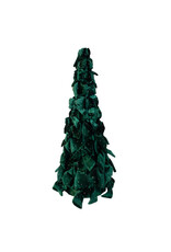 Kurt Adler Bow Tree w Diamond Gemstones 15 Inch Dark Green