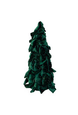 Kurt Adler Bow Tree w Diamond Gemstones 15 Inch Dark Green