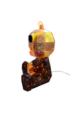 Kurt Adler Halloween Prismatic Decor LED 18H Pumpkin Man W LCD Eyes