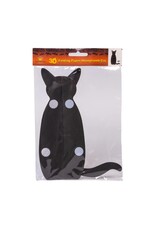 Kurt Adler Halloween Black Cat Paper Honeycomb 10 Inch Table Piece