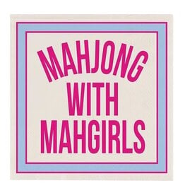 Slant Mahjong Paper Cocktail Beverage Napkins 20ct Mahjong With Mahgirls