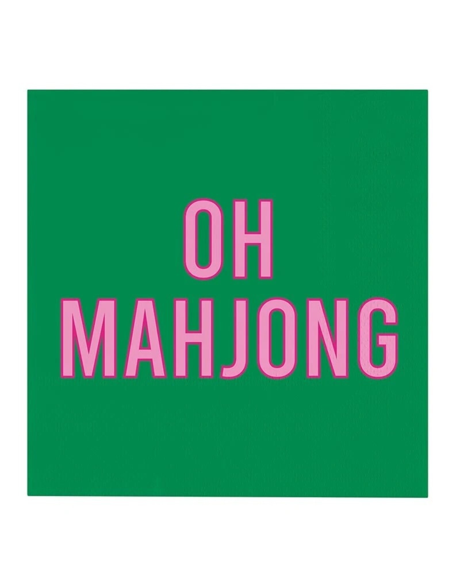 Slant Mahjong Paper Cocktail Beverage Napkins 20ct Oh Mahjong