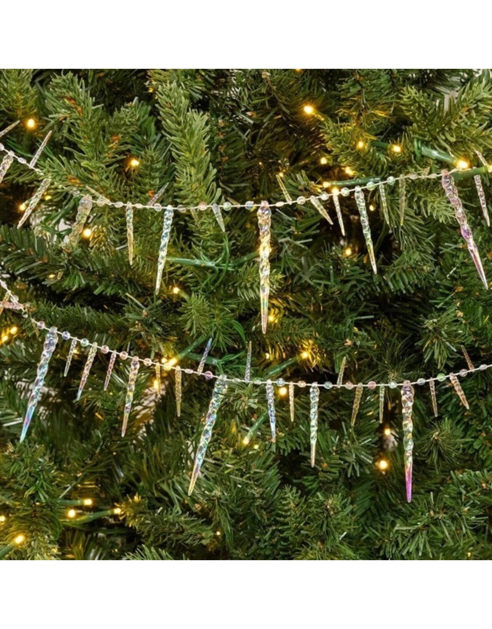 Kurt Adler Twisted Icicles Garland 9FT