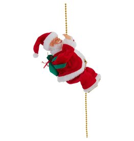 Kurt Adler Santa Climbing Chain Battery Operated Animated Santa
