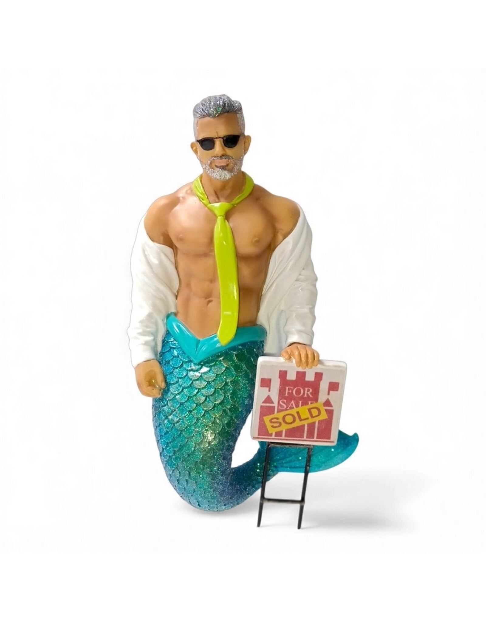 December Diamonds Open House Merman Ornament 7.5 Inch