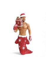 December Diamonds Gingerbread Santa Merman Ornament 7.5 Inch
