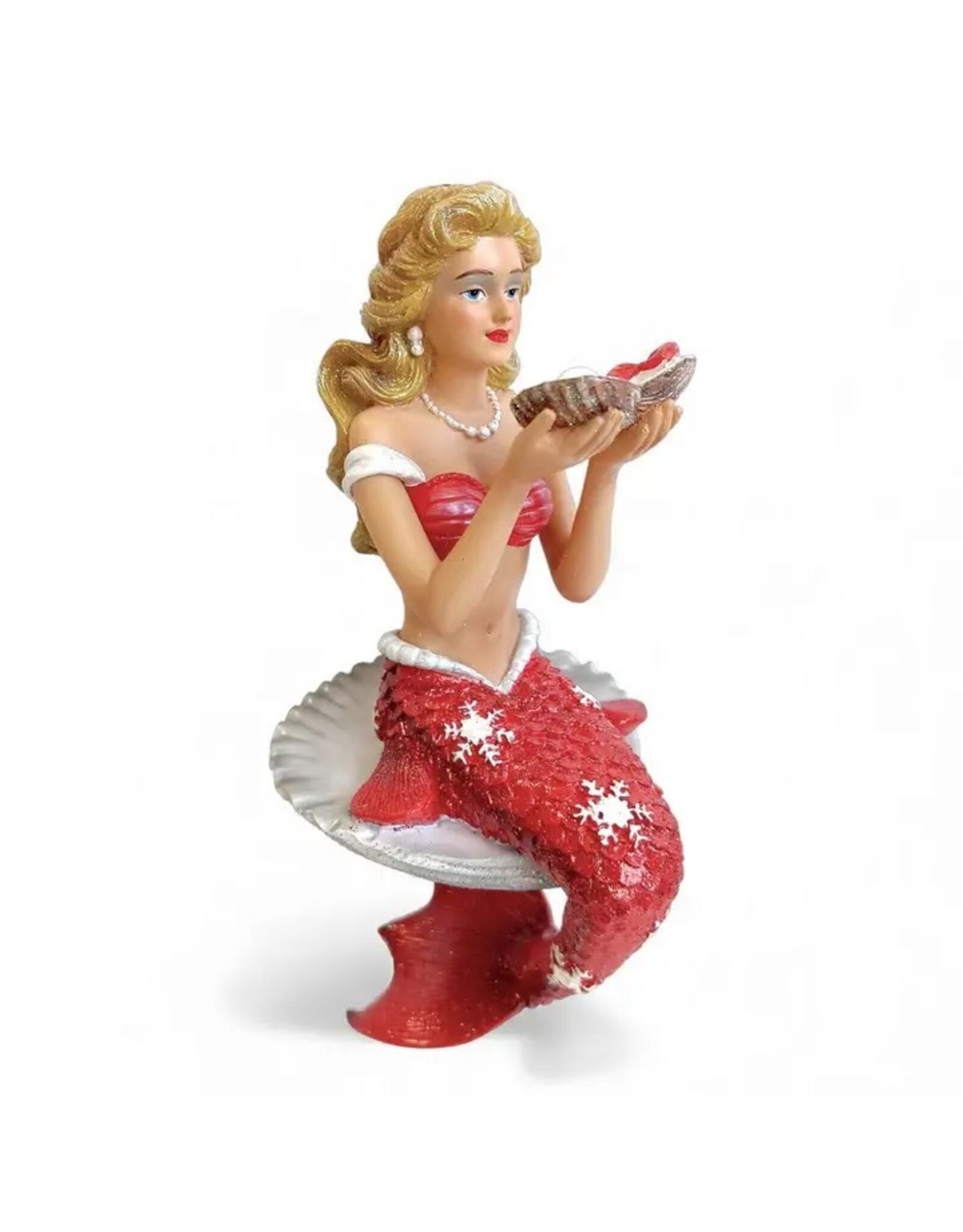 December Diamonds Pearl Mermaid Ornament 6.5 Inch
