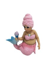 December Diamonds Miss Cotton Candy Mermaid Ornament 4 Inch