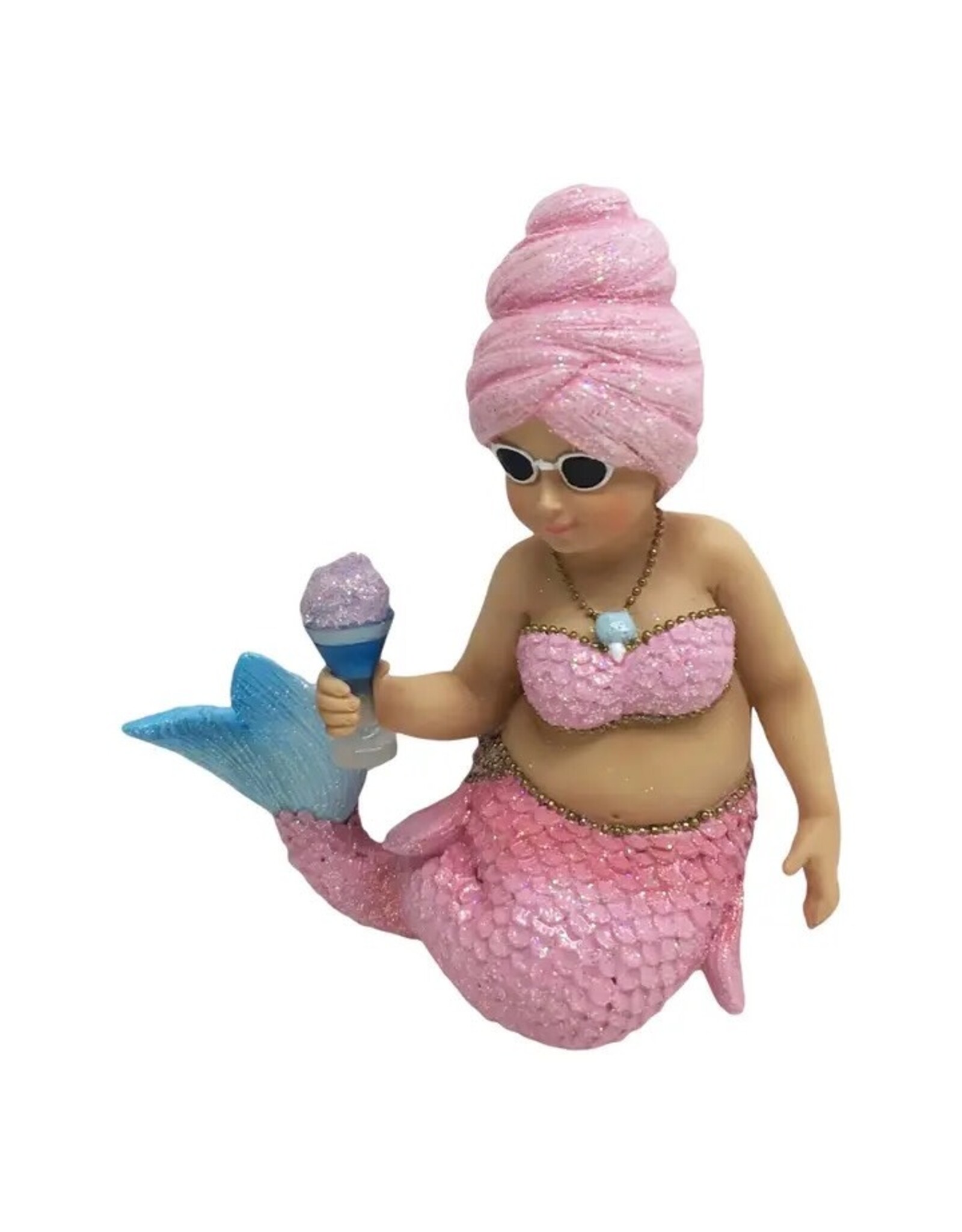 December Diamonds Miss Cotton Candy Mermaid Ornament 4 Inch