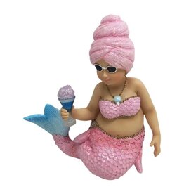 December Diamonds Miss Cotton Candy Mermaid Ornament 4 Inch