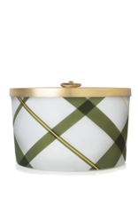 Frasier Fir Frosted Plaid Large Candle 18 Oz