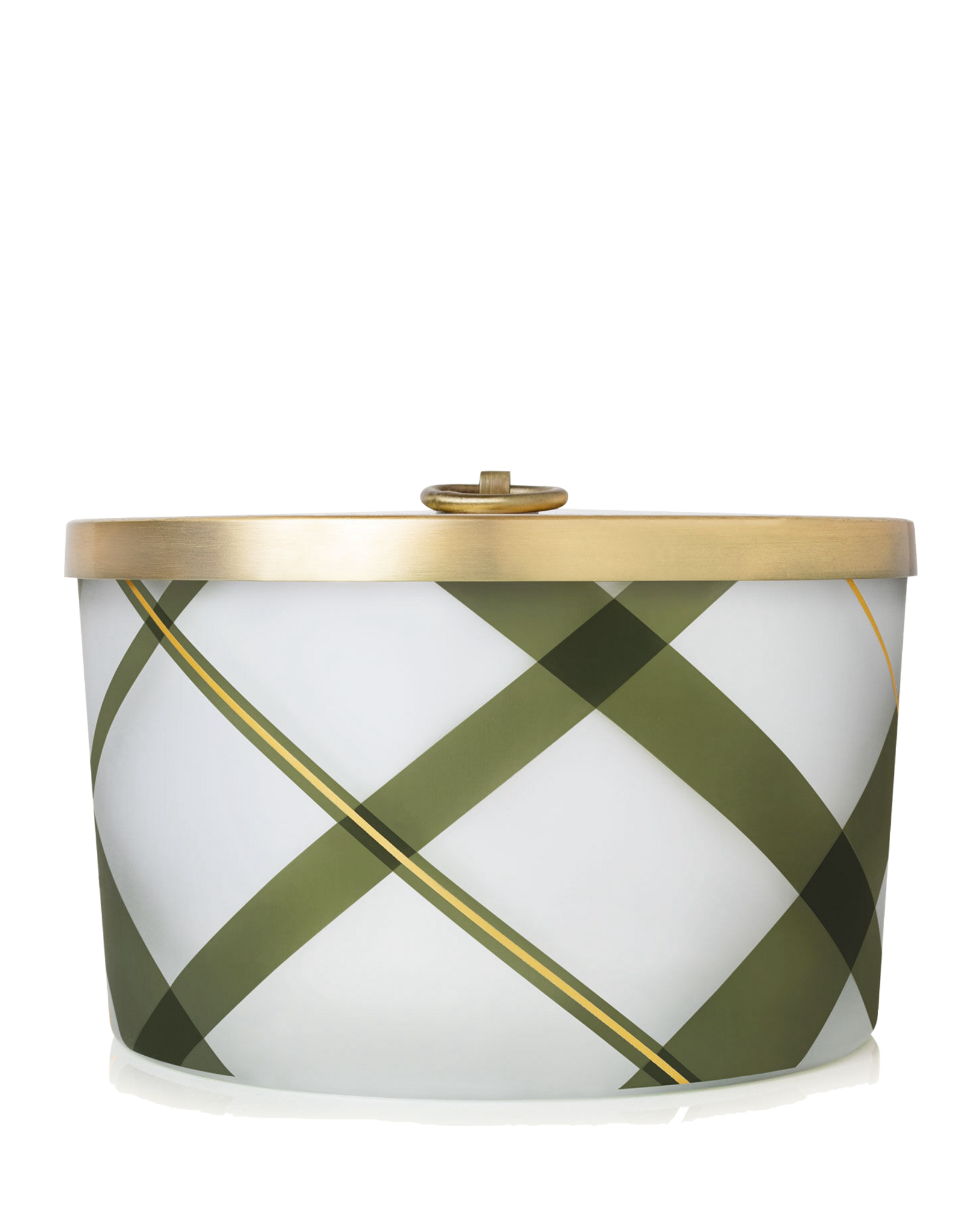 Frasier Fir Frosted Plaid Large Candle 18 Oz