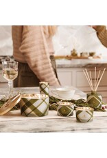 Frasier Fir Frosted Plaid Large Candle 18 Oz