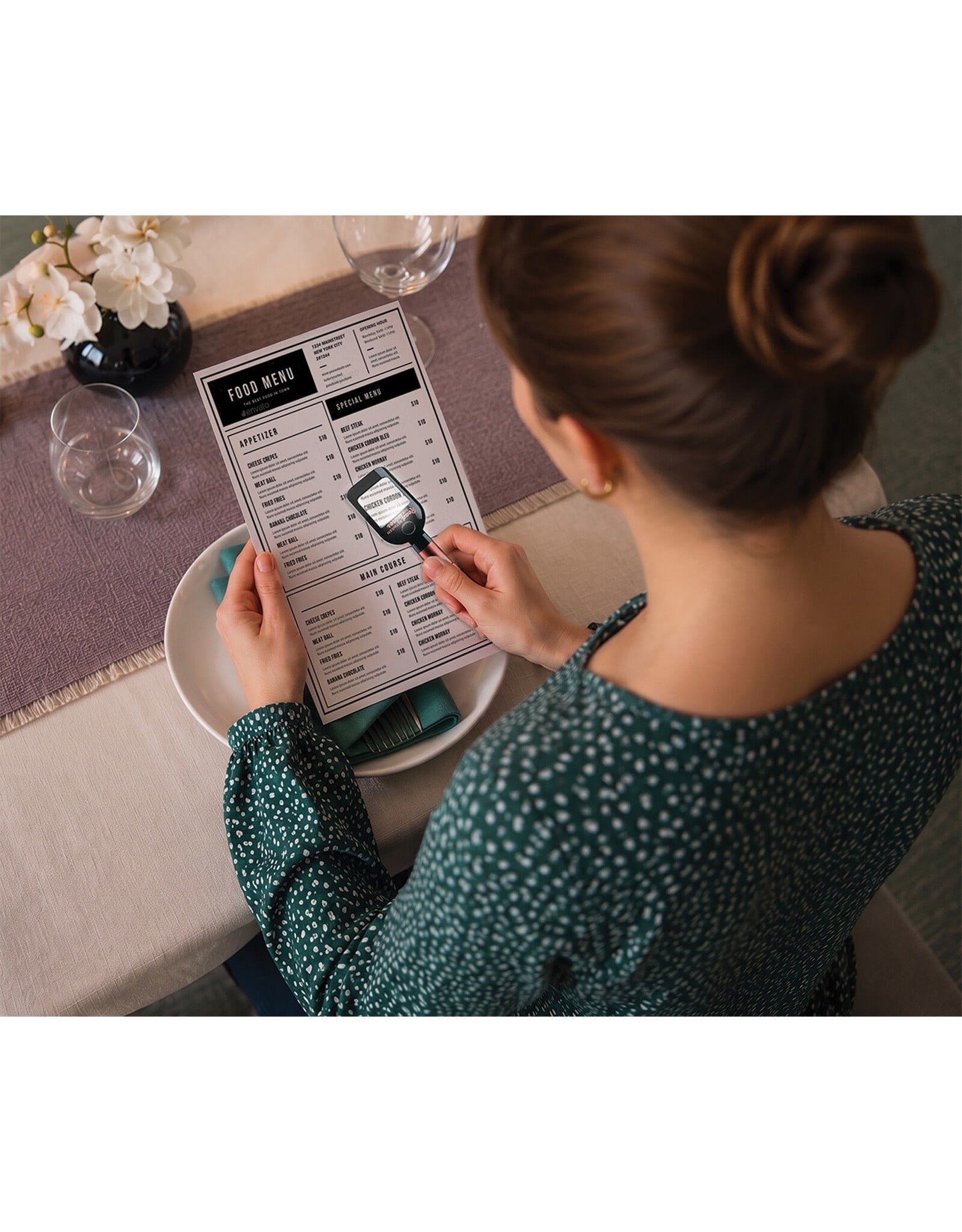 Magnifier w Light Read Between the Wines 1Ct Random Style