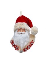 Kurt Adler Holiday Diamonds Santa Head Ornament 9 Inch