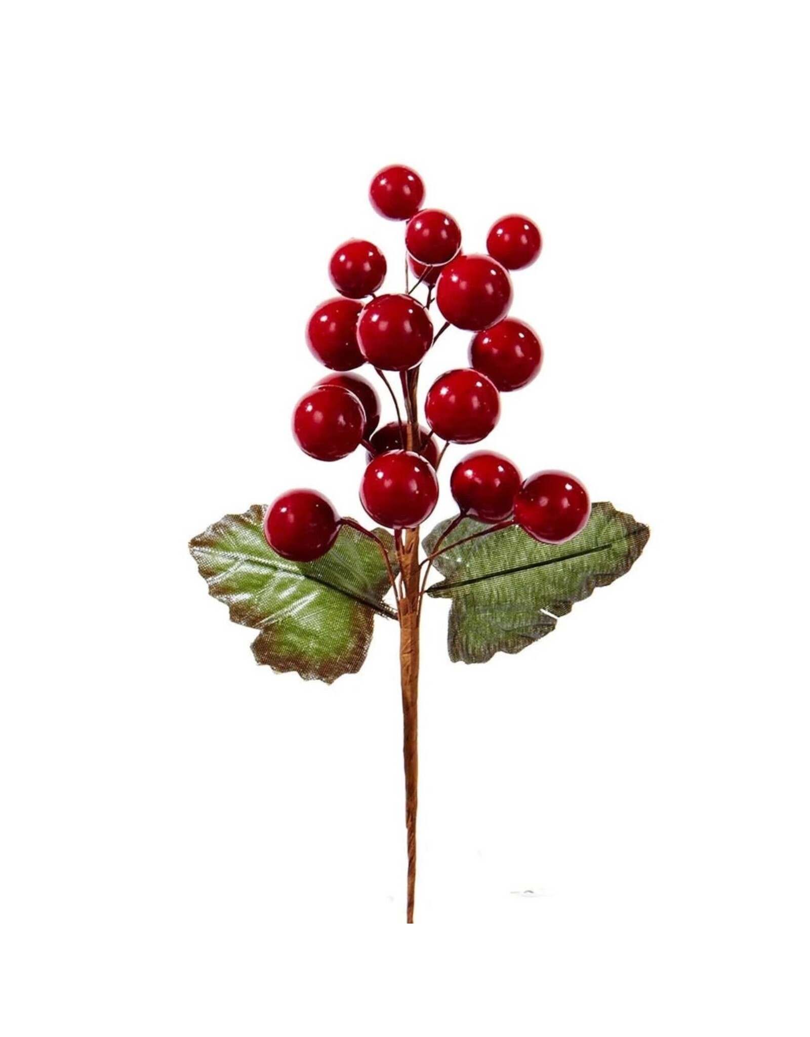 Kurt Adler Red Berry Grape Cluster Pick 5" Christmas Flowers Florals
