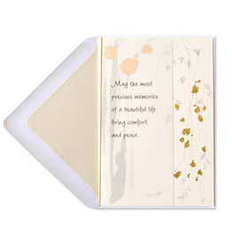 PAPYRUS® Sympathy Card Comfort and Peace Cascading Leaves