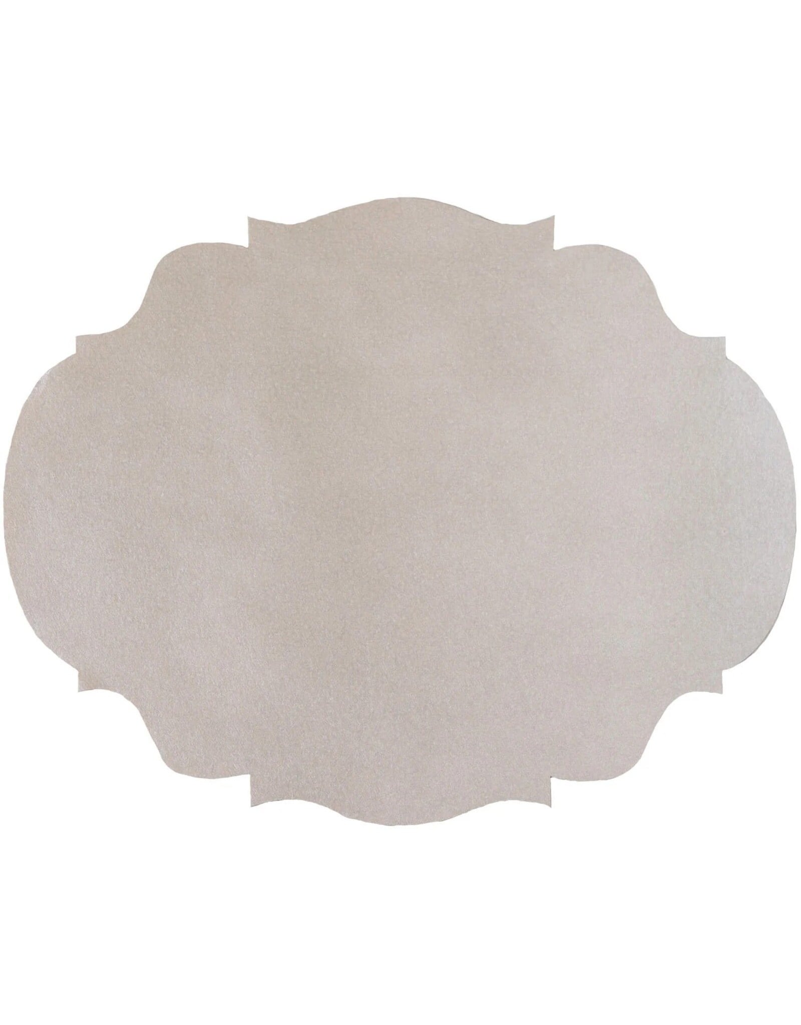 Hester & Cook French Frame Die-cut Placemats 12ct Metallic Silver