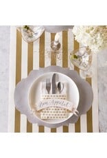 Hester & Cook French Frame Die-cut Placemats 12ct Metallic Silver