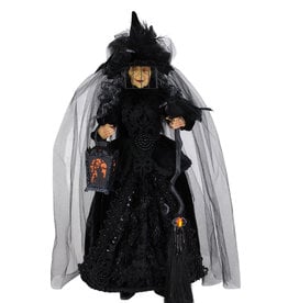 Karen Didion Halloween Witch Lighted Enchantress of Midnight Witch