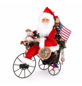 Karen Didion Santa's 250th Anniversary Liberty Ride Patriotic Figurine
