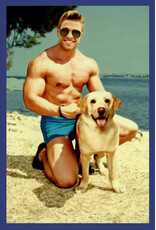 Recycled Paper Greetings Birthday Card Humorous Funny | Guy Dog Lover