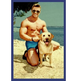 Recycled Paper Greetings Birthday Card Humorous Funny | Guy Dog Lover