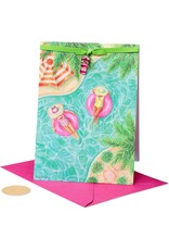 PAPYRUS® Birthday Card Bella Pillar Amazing Memories w Flip Flop Charm