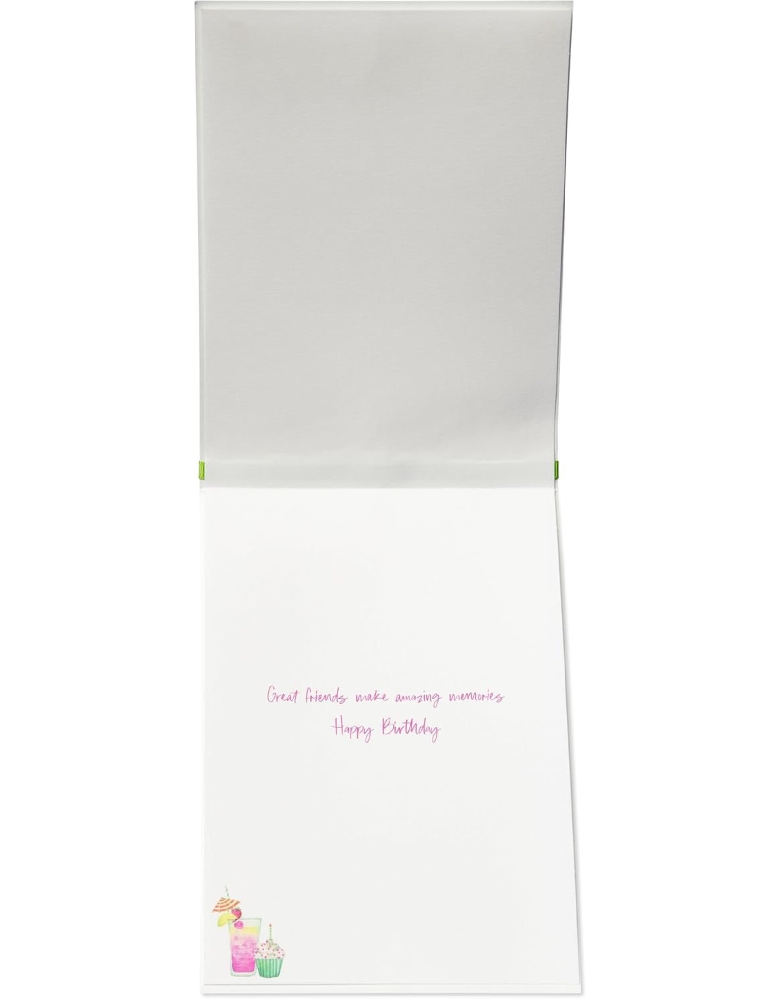 PAPYRUS® Birthday Card Bella Pillar Amazing Memories w Flip Flop Charm