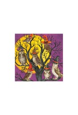 Caspari Halloween Party Paper Cocktail Napkins 20pk Owl-O-Ween Owls