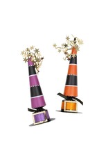 Caspari Halloween Celebration Crackers 6pk Witches Hats