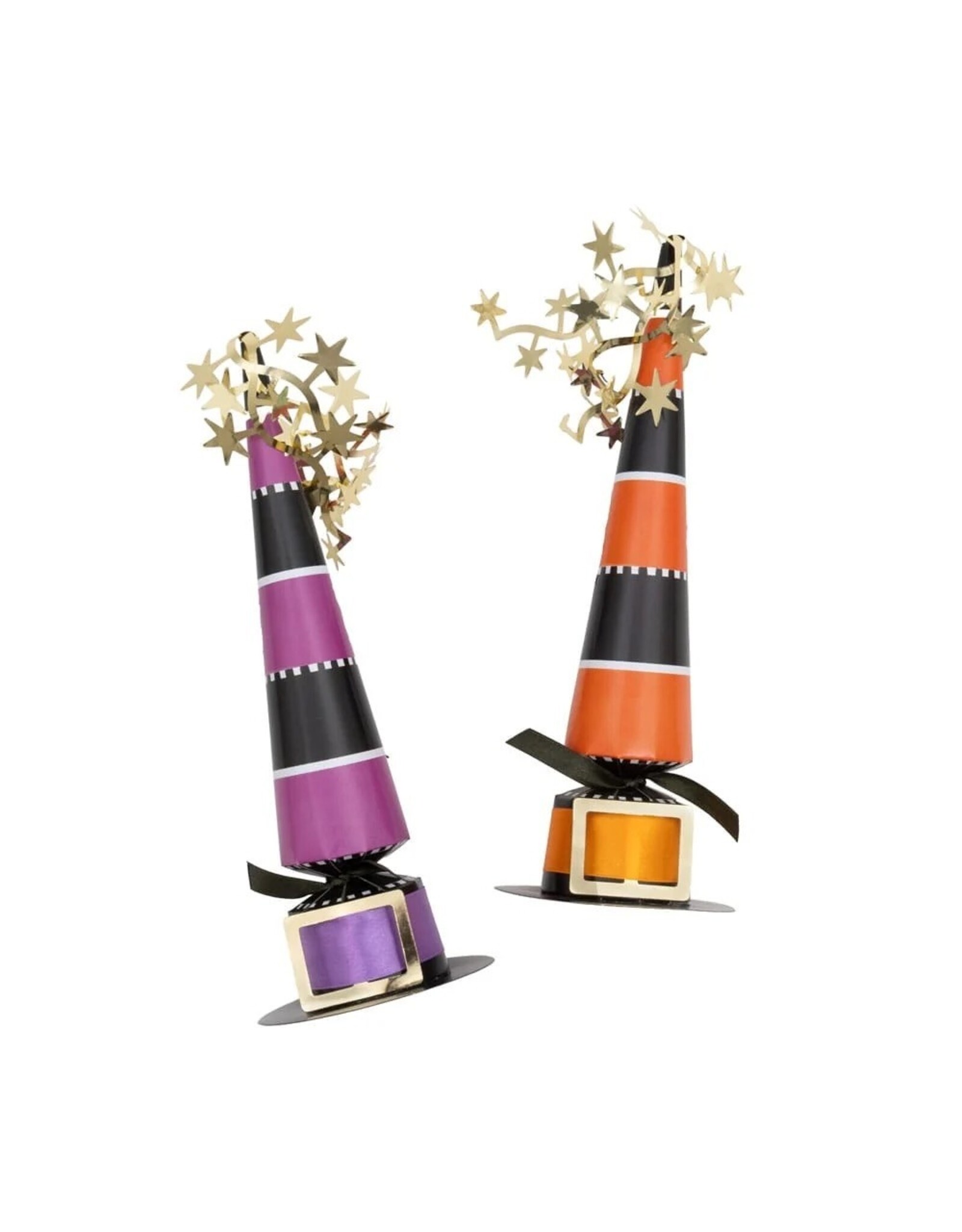 Caspari Halloween Celebration Crackers 6pk Witches Hats