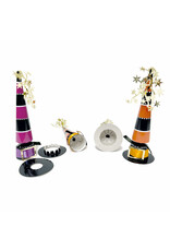 Caspari Halloween Celebration Crackers 6pk Witches Hats