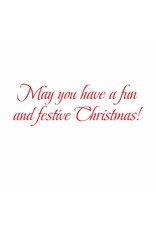 Caspari Boxed Christmas Cards 15pk Christmas Mahjong