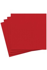 Caspari Paper Linen Solid Airlaid Dinner Napkins 12ct Red